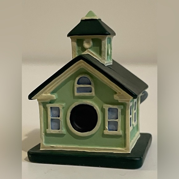 Vintage 1995 Lenox Miniature Birdhouse Thimble Black-Capped Chickadee Birdhouse - Picture 4 of 7
